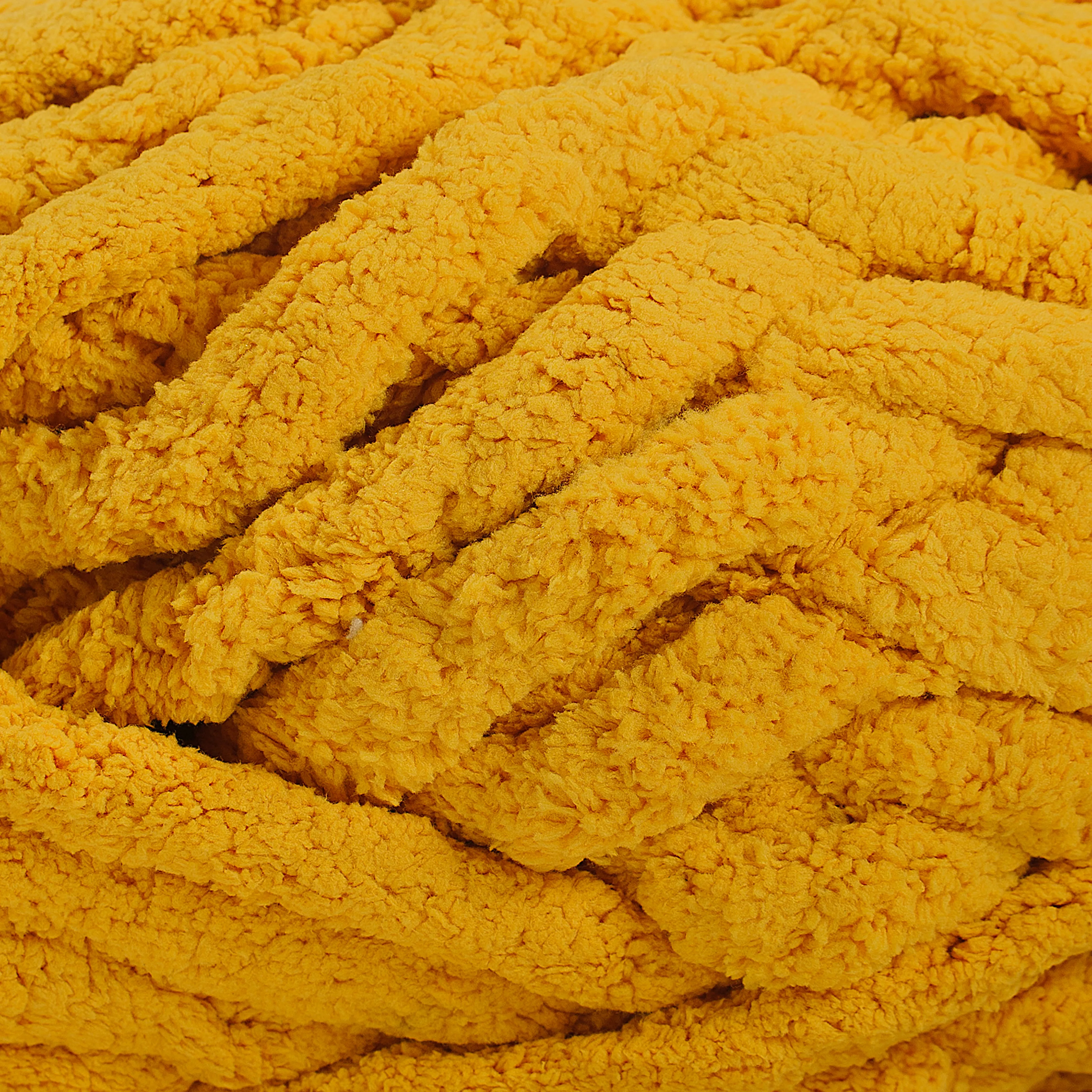 20mm Chunky Chenille Yarn - Sun Color