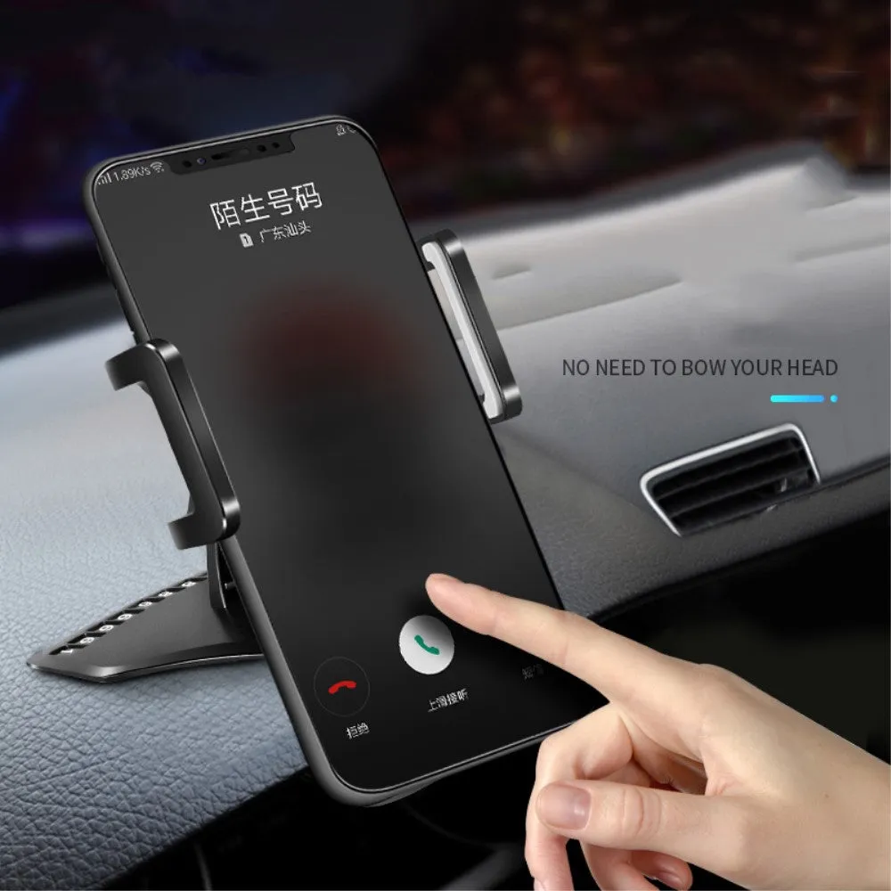 3 in 1 Car GPS Smartphone Holder: Dashboard / Visor Clamp   AC Grid Clip for Alcatel One Touch M'Pop, One Touch 5020 - Black