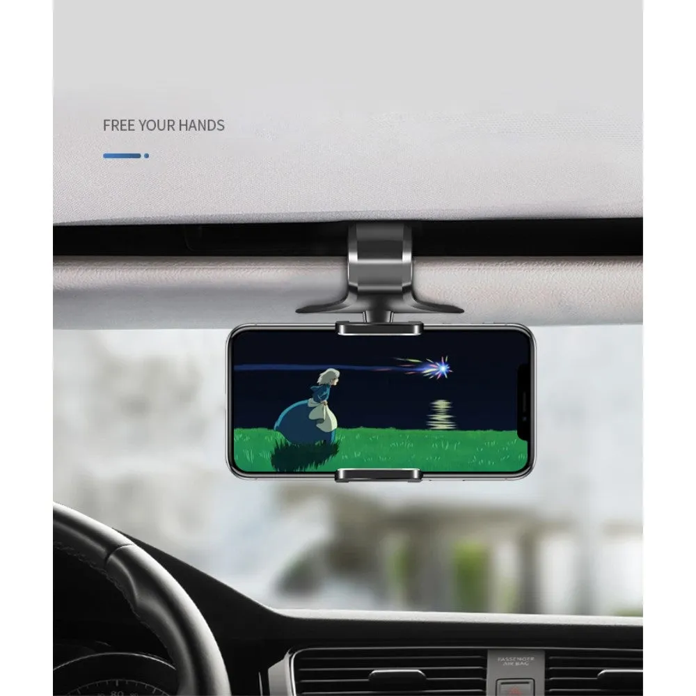3 in 1 Car GPS Smartphone Holder: Dashboard / Visor Clamp   AC Grid Clip for Alcatel One Touch M'Pop, One Touch 5020 - Black