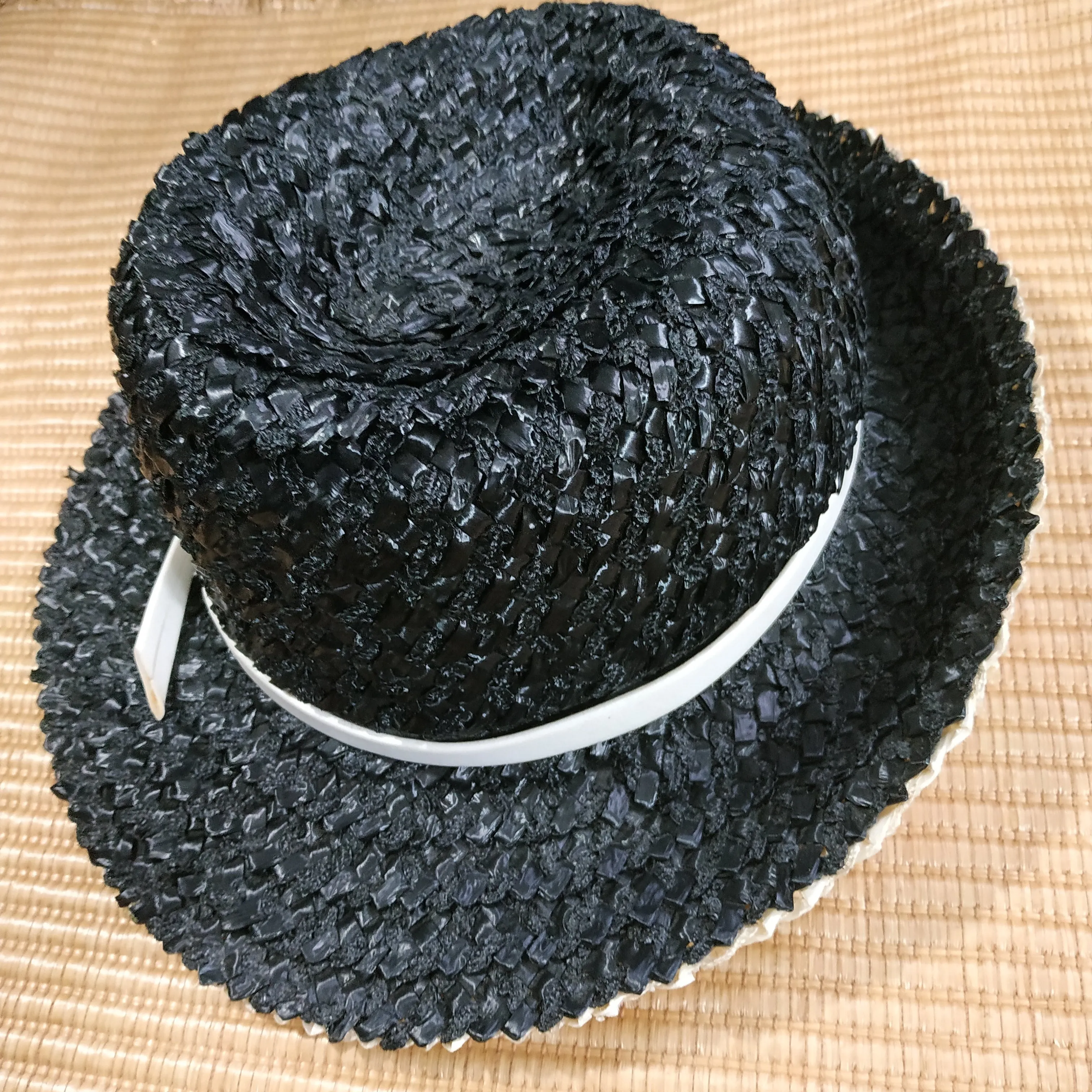 Adolfo II For Saks Fifth Avenue Straw Hat