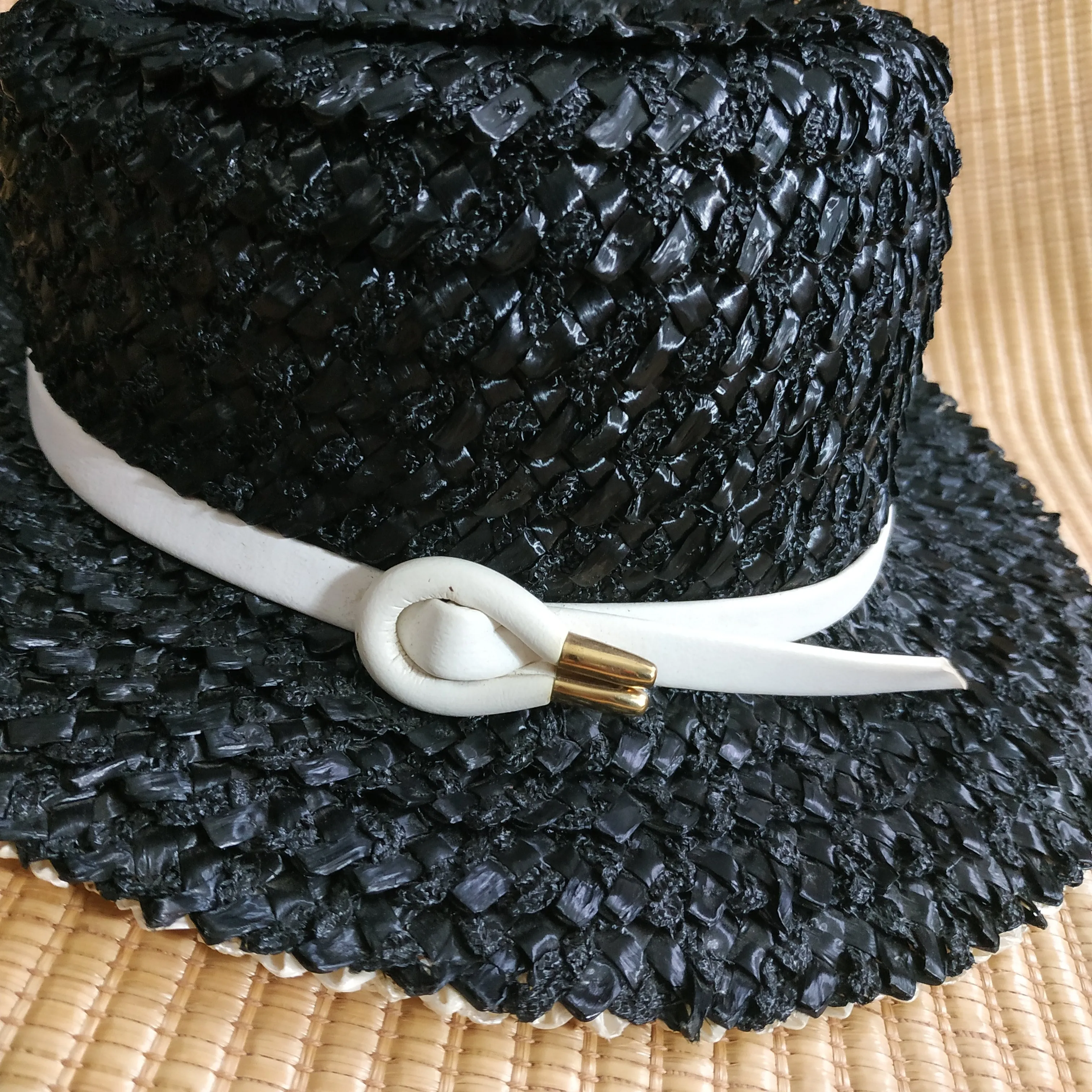 Adolfo II For Saks Fifth Avenue Straw Hat