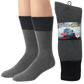Adult Winter Thermal Crew Diabetic Rib Socks
