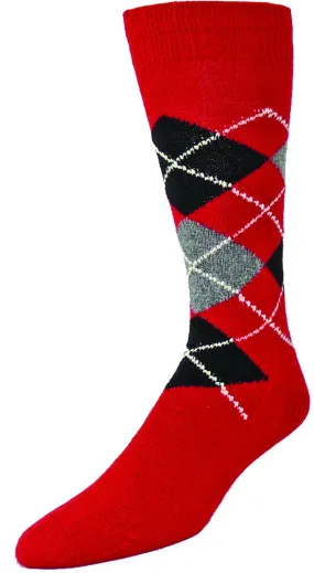 Agosto Classic Argyle Cashmere Socks (Men's)