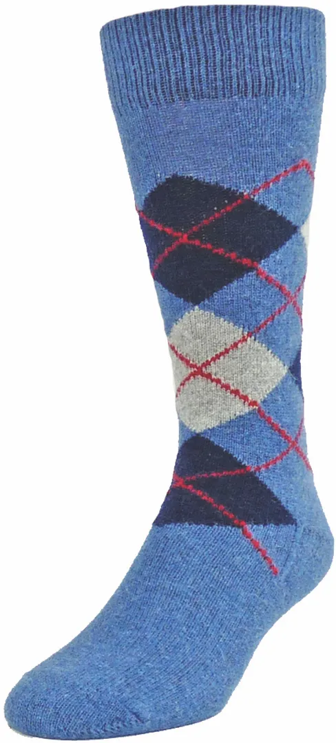 Agosto Classic Argyle Cashmere Socks (Men's)