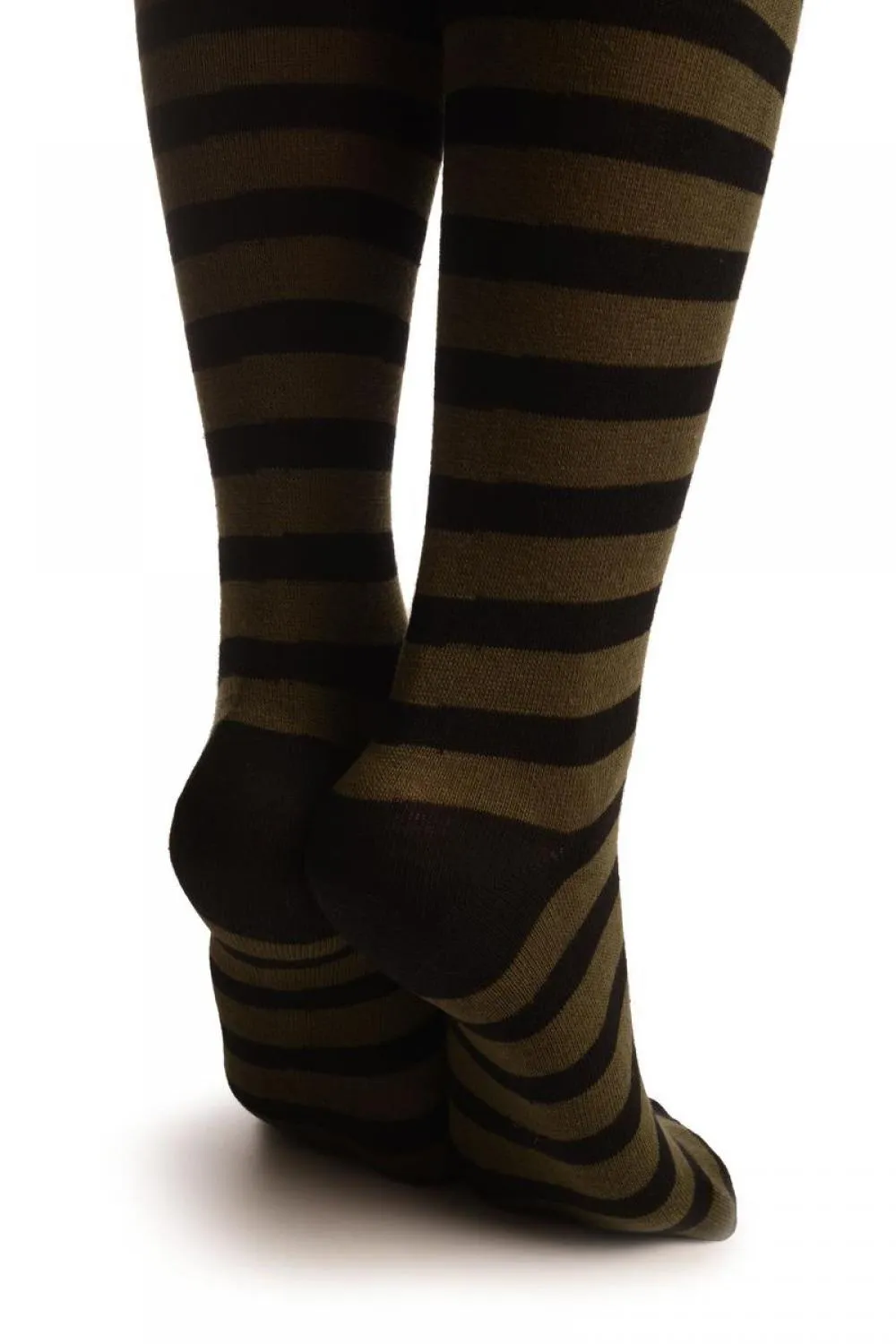 Army Green & Black Stripes