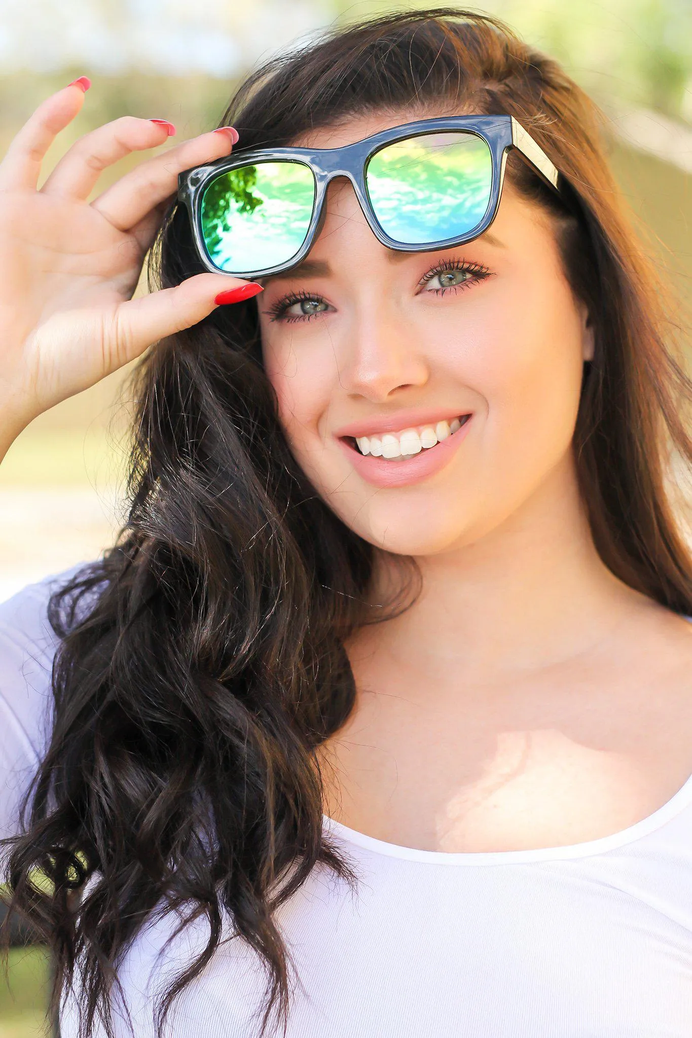 Black Mirrored Lens Sunglasses