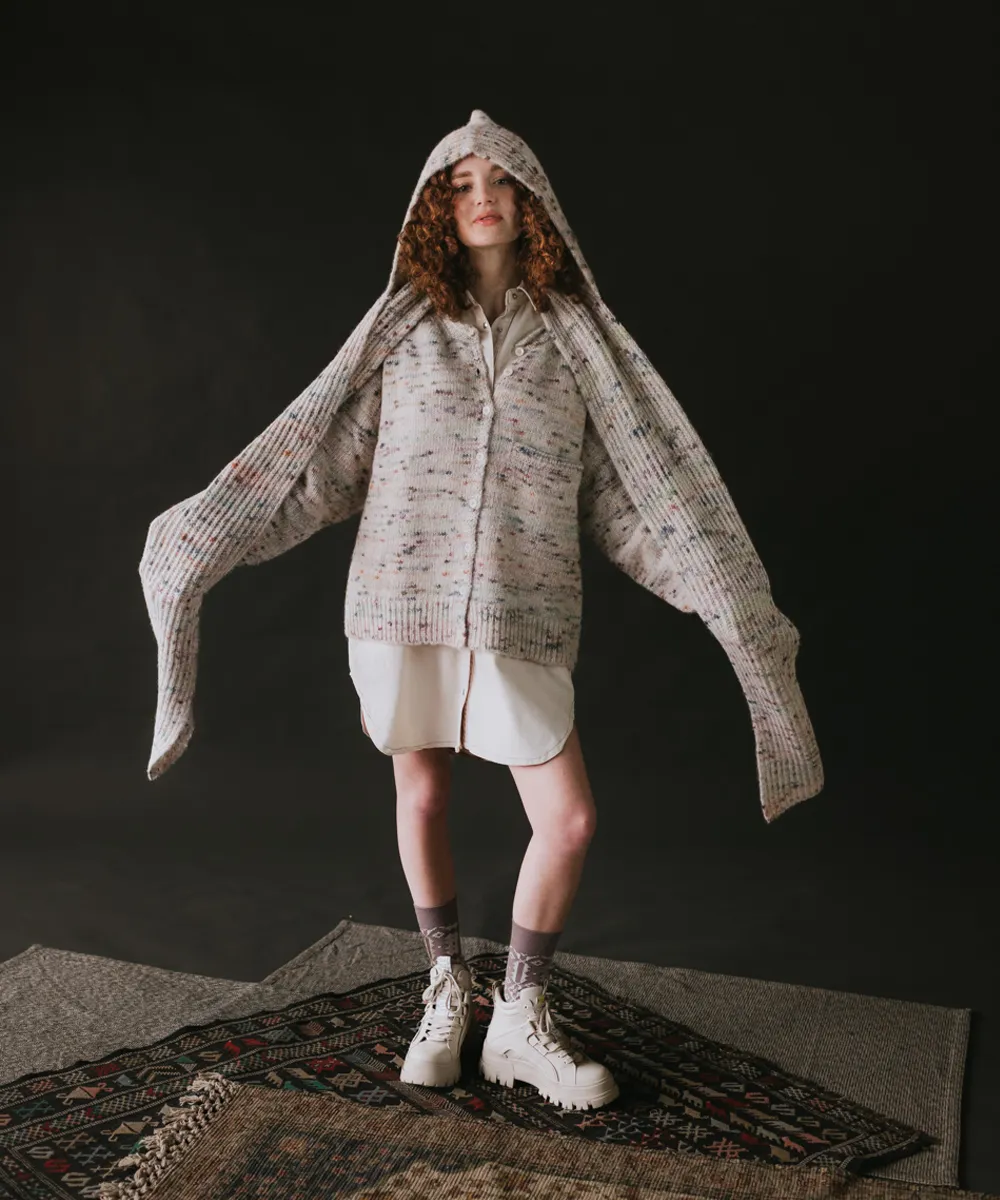 Blewog Cardigan - Jewel Speckle (Adult)