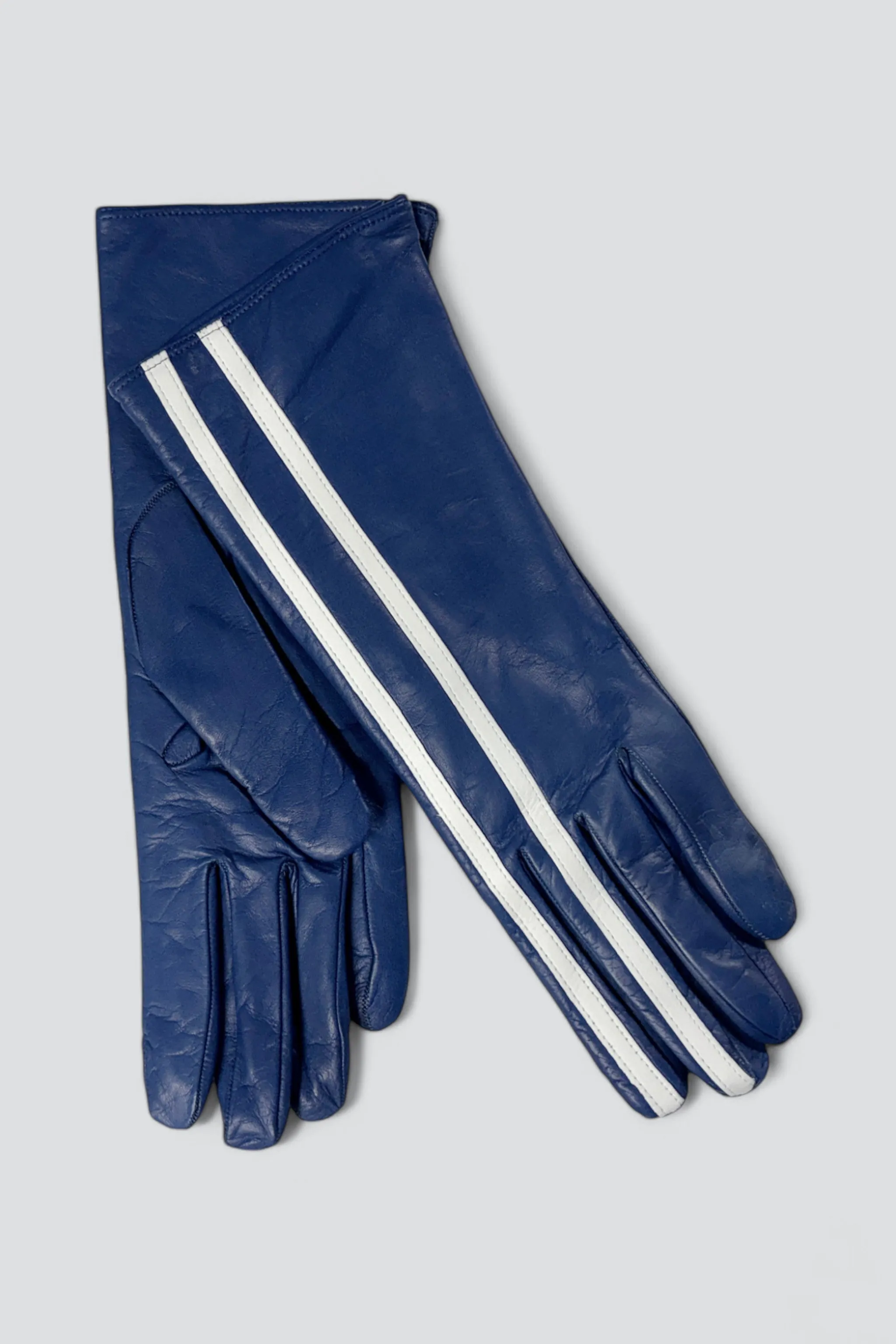 Blue Short Racing Gloves