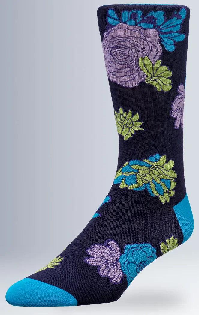 Blue Winston Floral Socks (Men's)