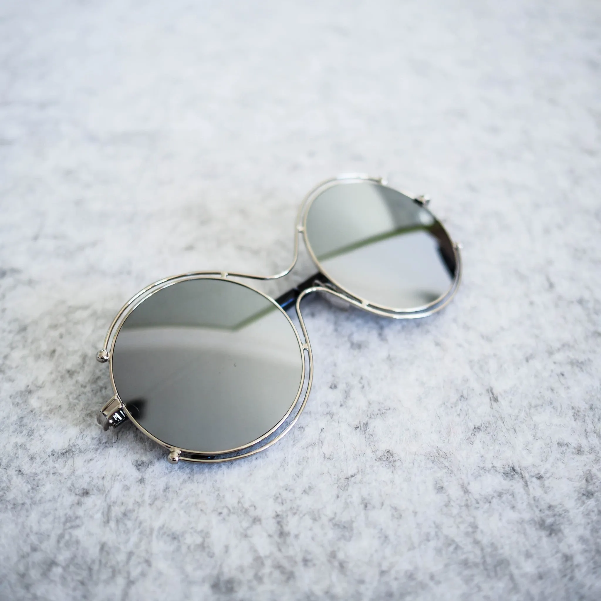 Bolivia Round Mirrored Sunglasses