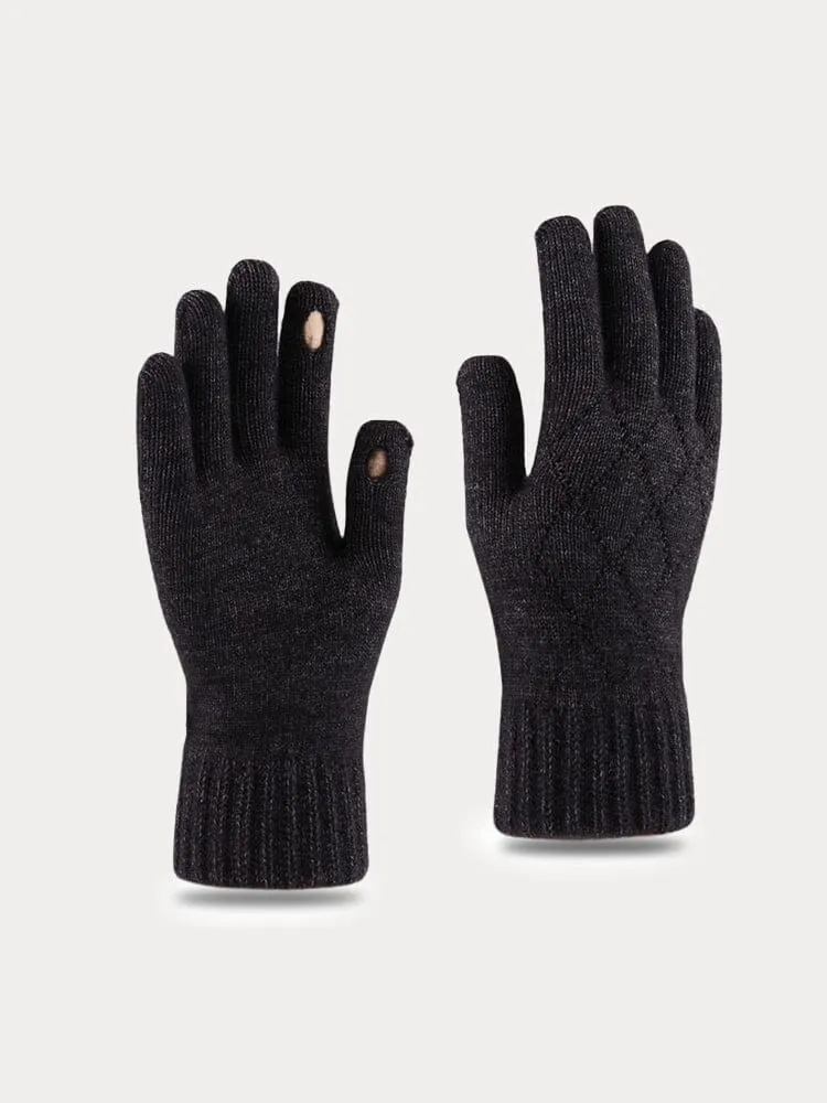 Cable Knit Touch Screen Gloves