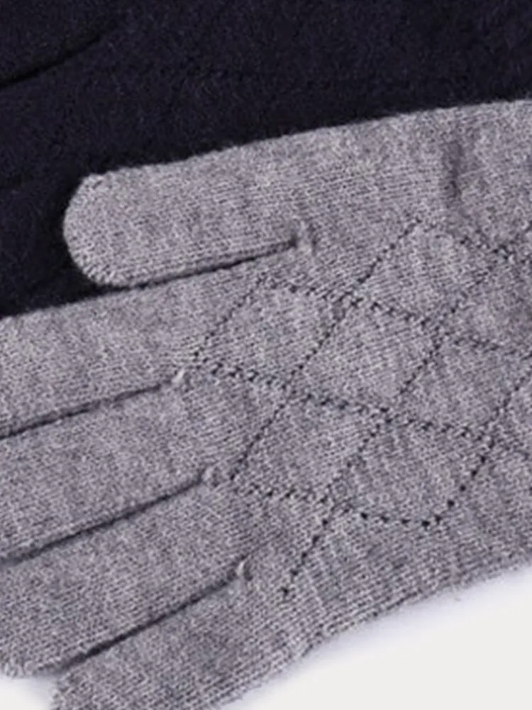 Cable Knit Touch Screen Gloves