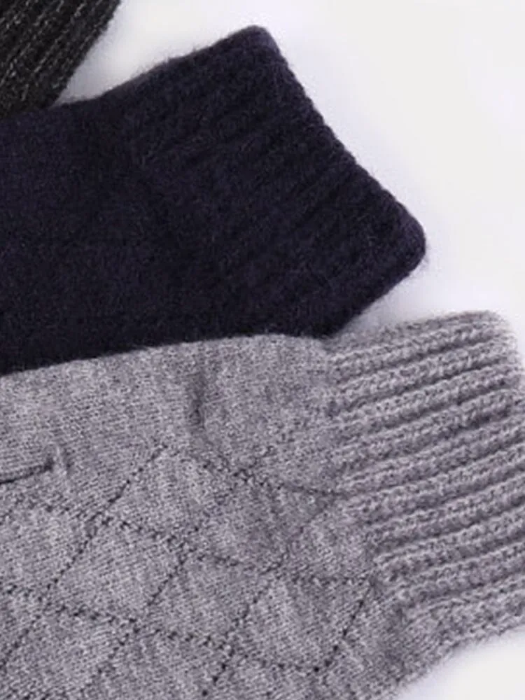 Cable Knit Touch Screen Gloves