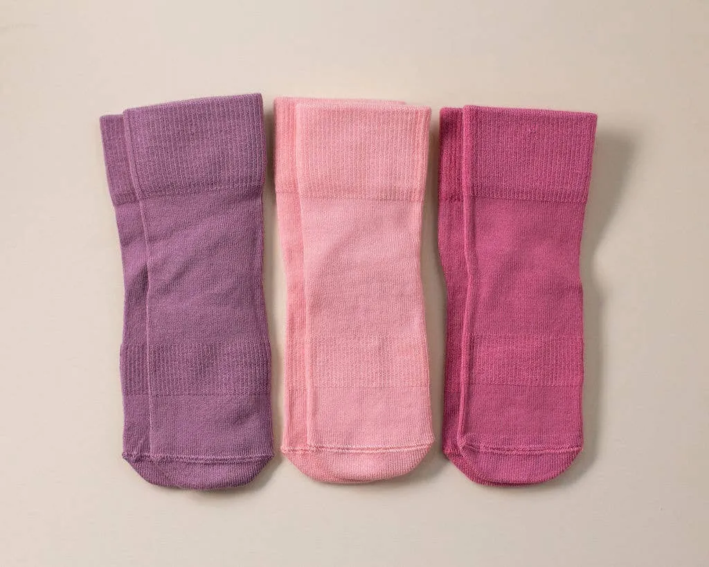 Cami - Non-Slip Baby Socks in Purple & Pink Colors