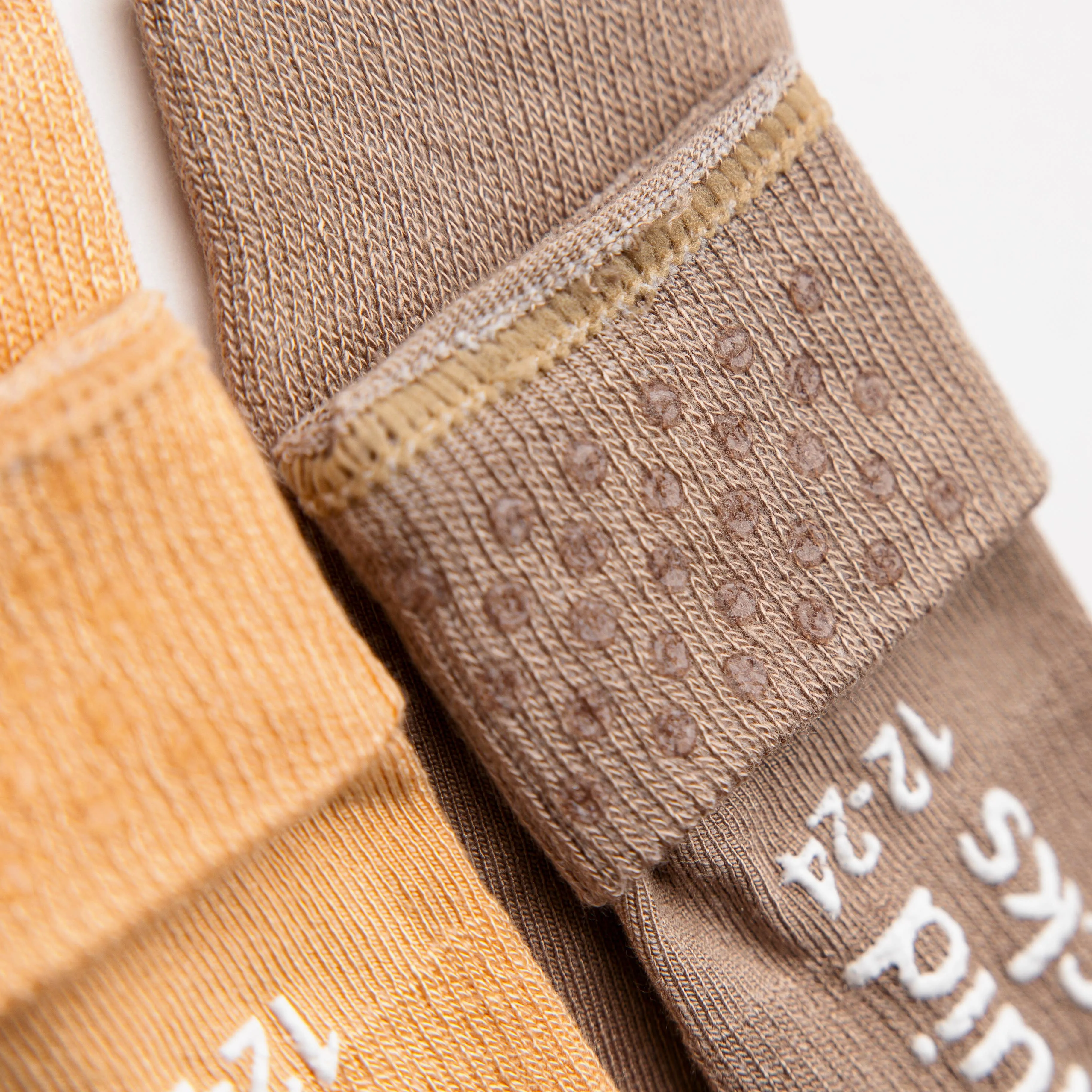 Caramel - Non-Slip Baby Socks Toffee, Butterscotch, Coffee