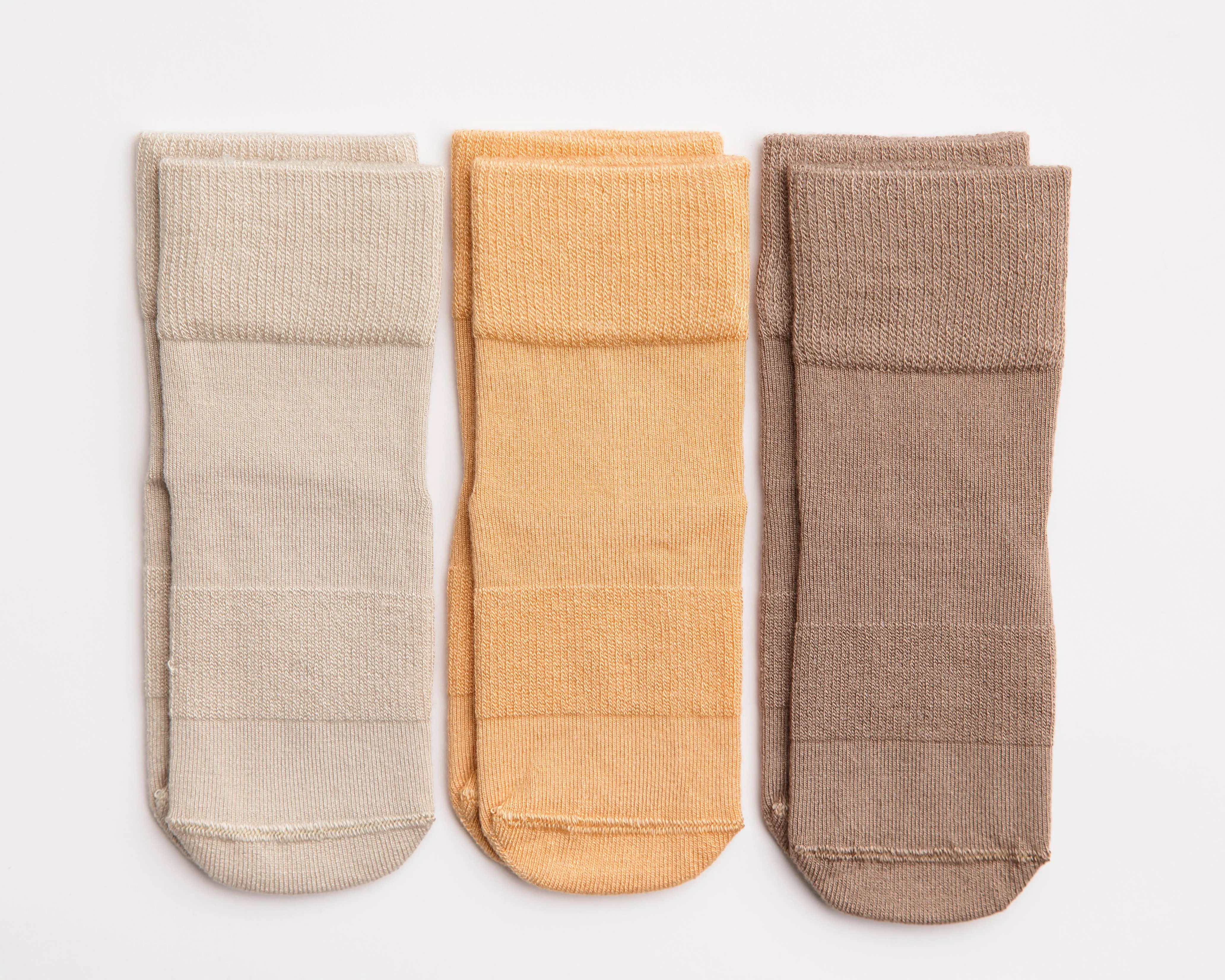 Caramel - Non-Slip Baby Socks Toffee, Butterscotch, Coffee