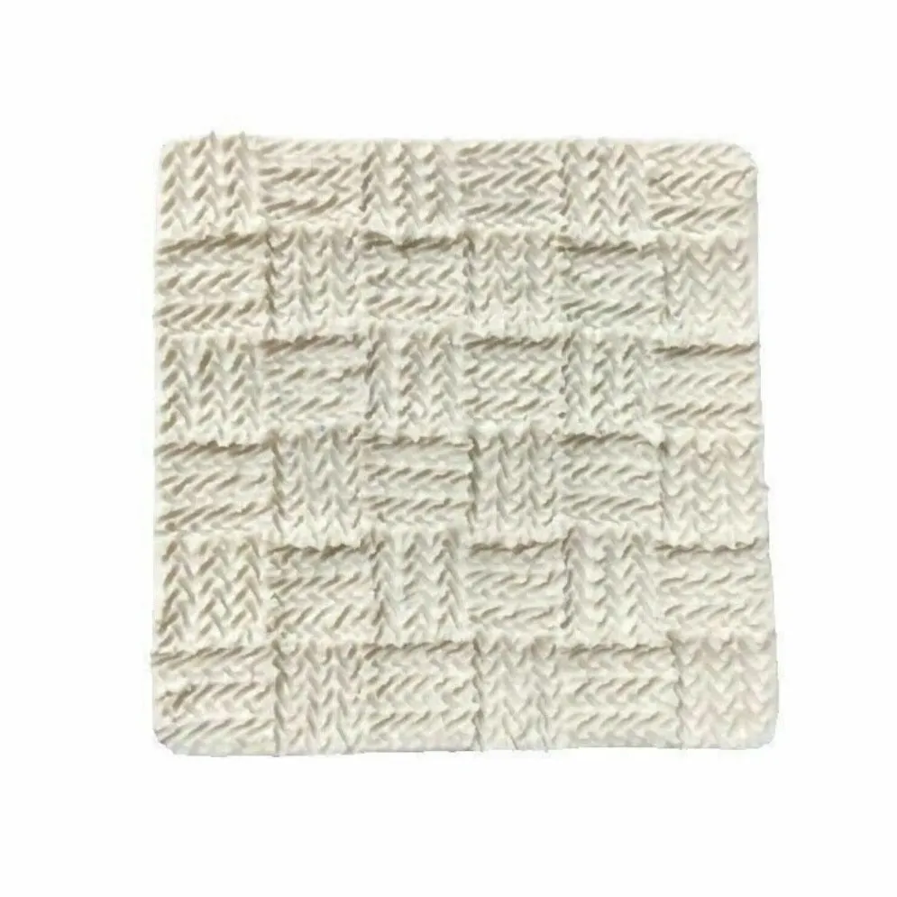 Chunky Basketweave Knit Pattern - Silicone Mat