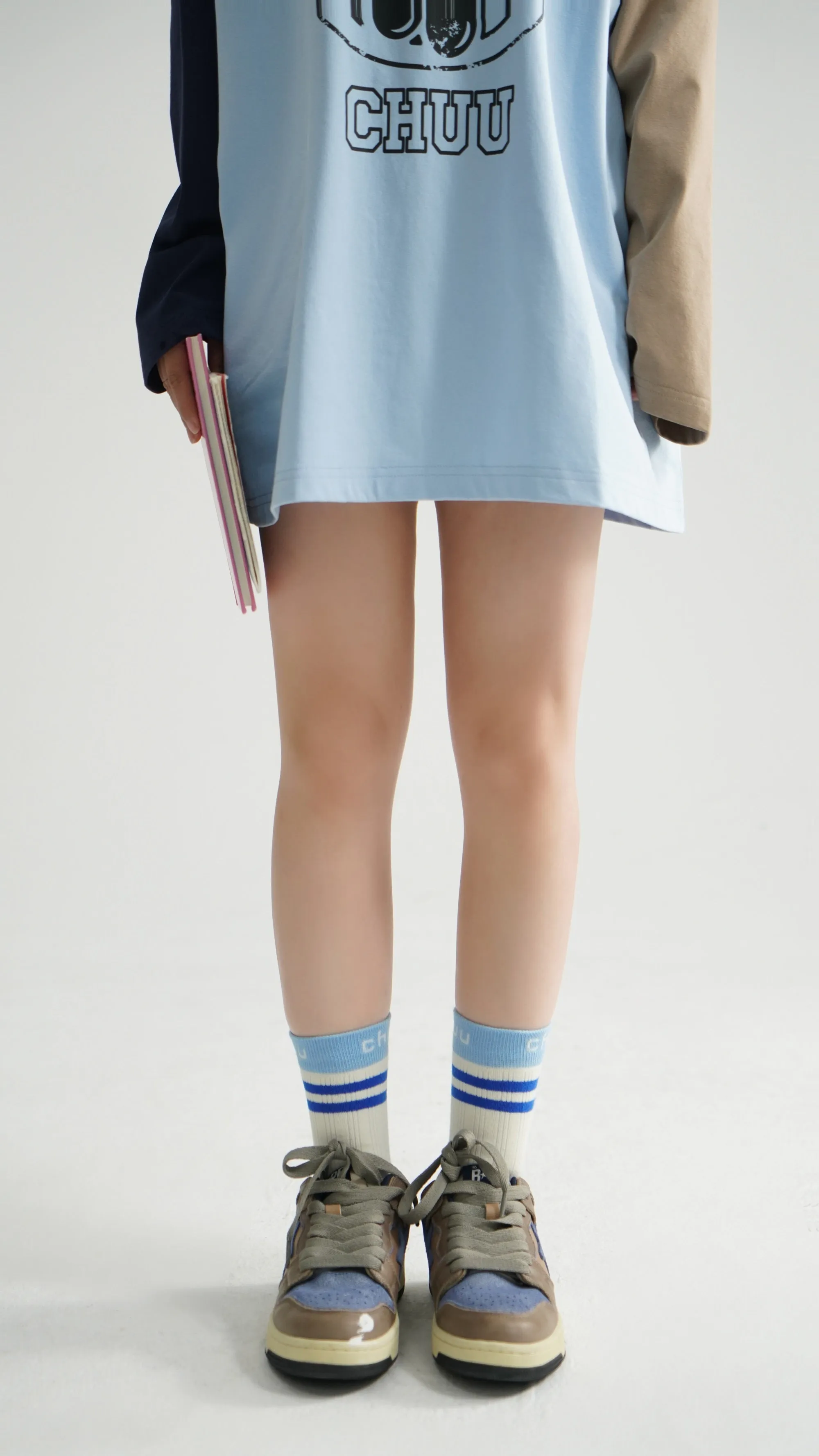 Color Logo High Socks
