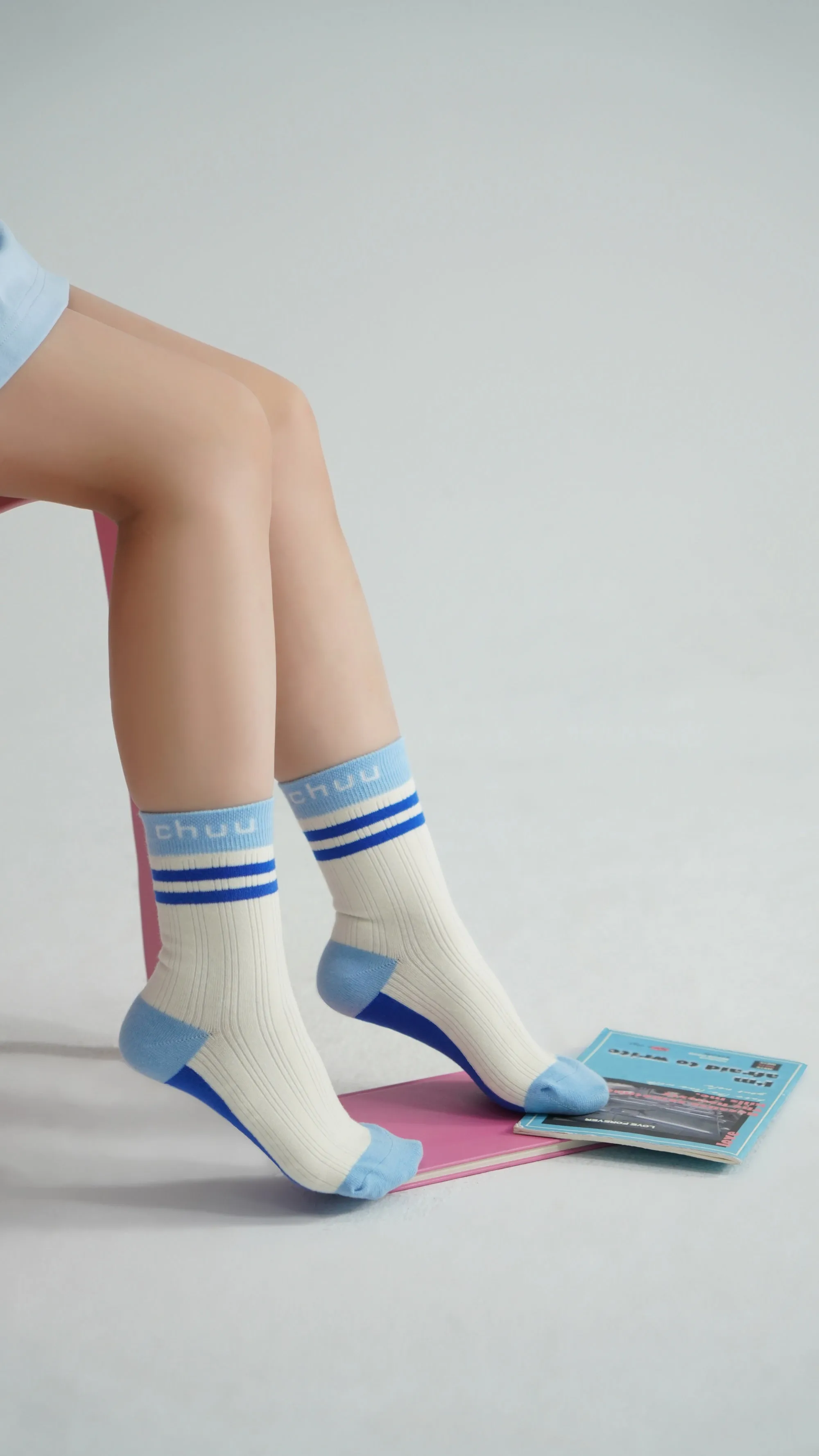 Color Logo High Socks