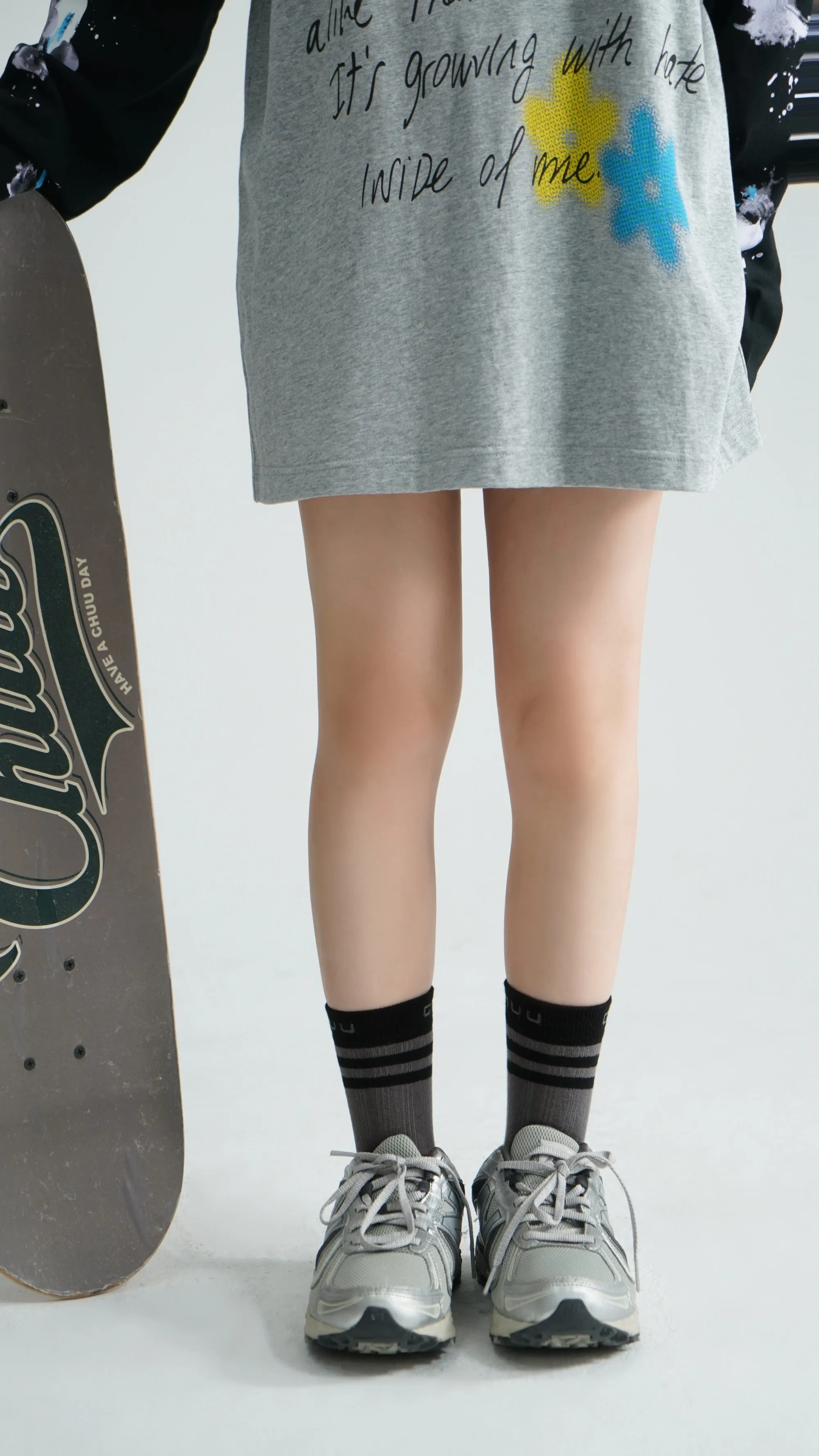 Color Logo High Socks