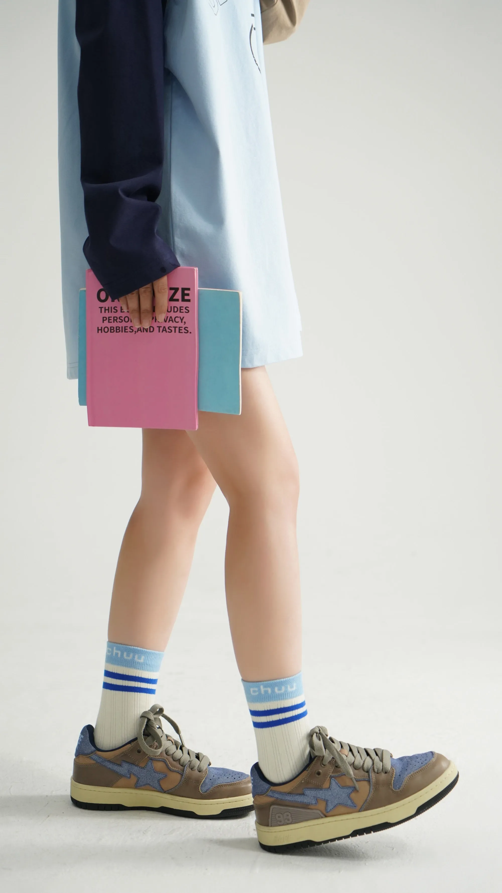 Color Logo High Socks