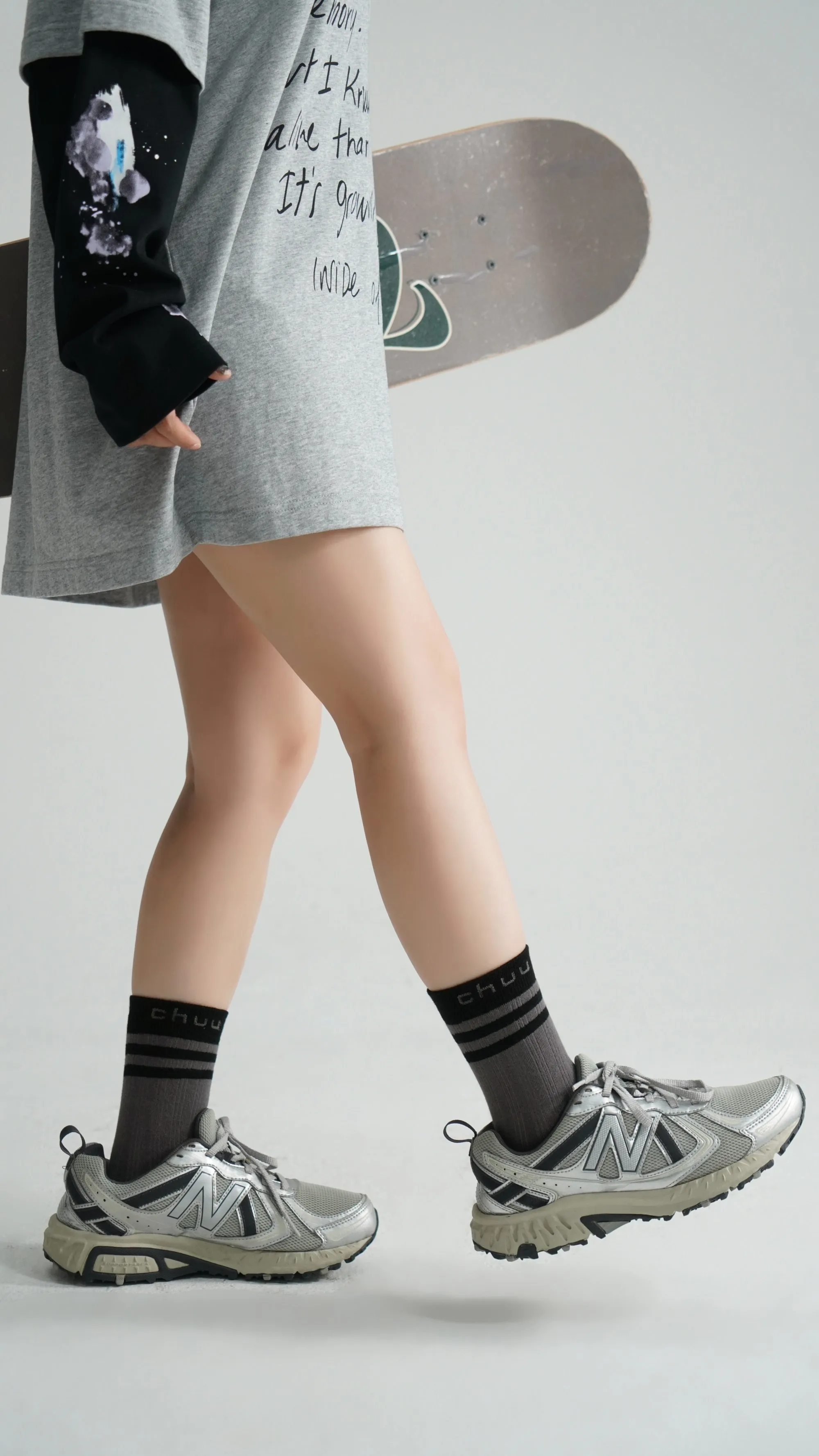 Color Logo High Socks