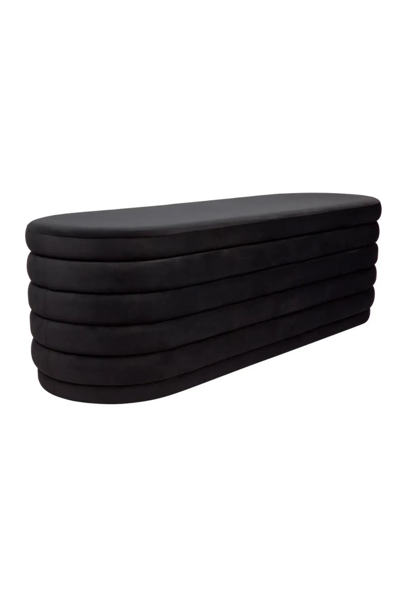 Dessi Storage Bench Ottoman - Black