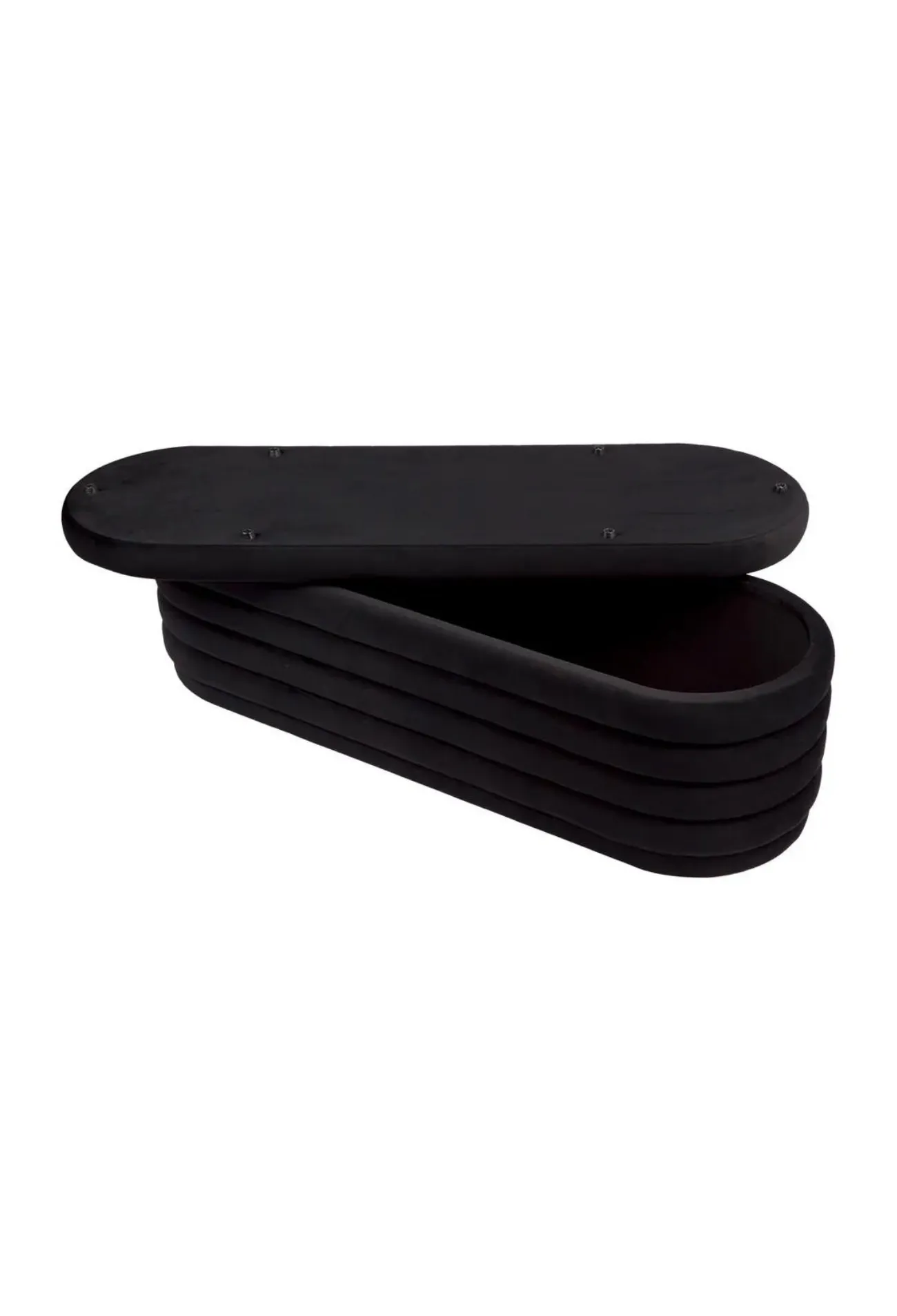 Dessi Storage Bench Ottoman - Black
