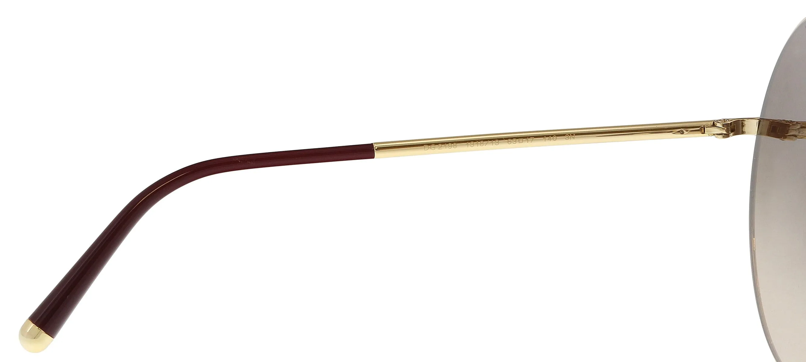 Dolce & Gabbana DG2198 131813 Gold/bordeaux leo Round Dual Wear  Sunglasses