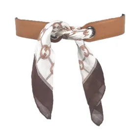 HERMES Dark Brown and Tan Reversible Leather Belt Size Large