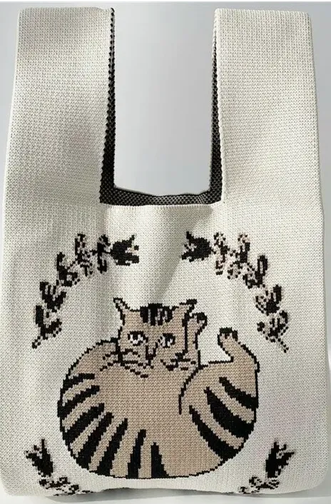 KooPros UZ - Small Woven Knitting Bag