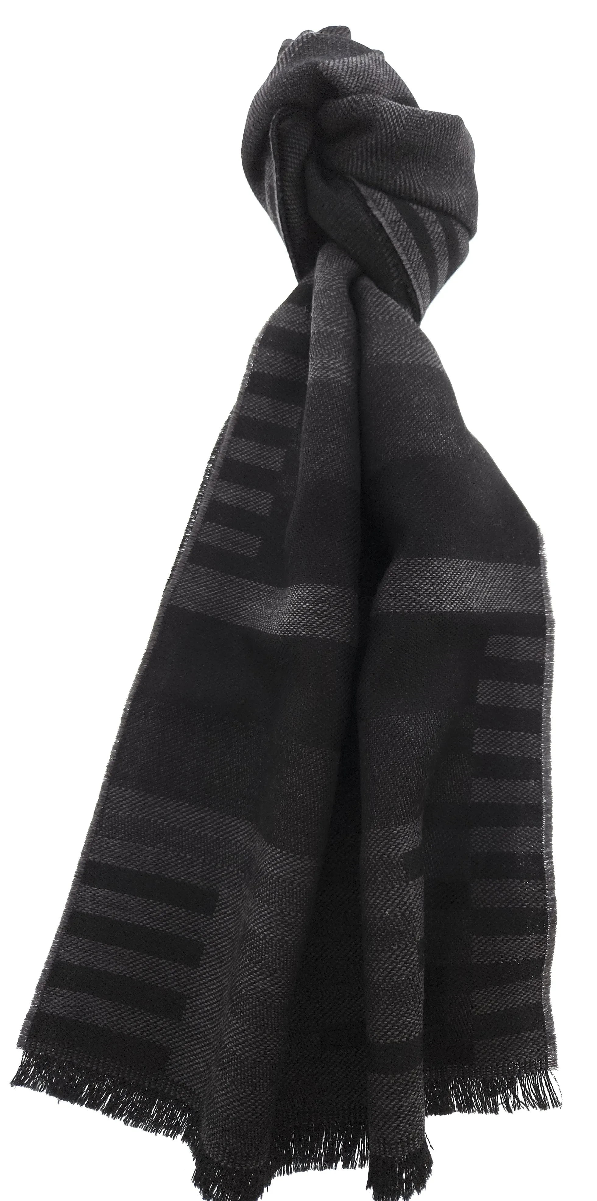 Lanvin Gray Luxurious Modern Pure Wool Scarf