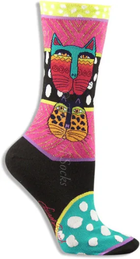 Laurel Burch Wild Cat Socks (Women's)