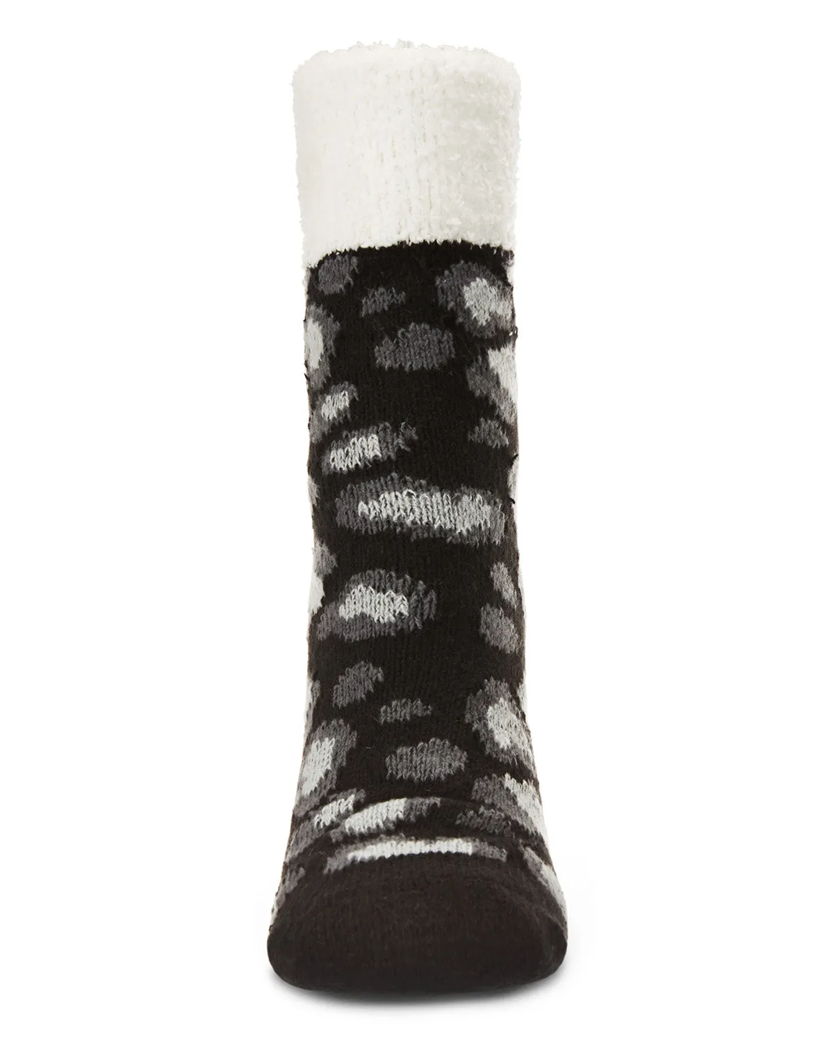 Leopard Print Yummy Fuzzy Sock