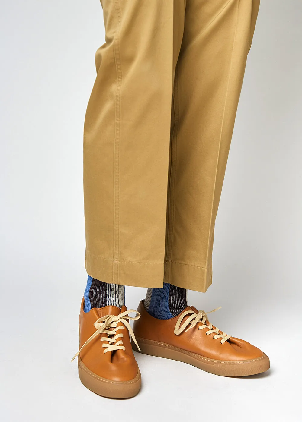 Men's BLanCHE Socks - Blue, White, & Brown