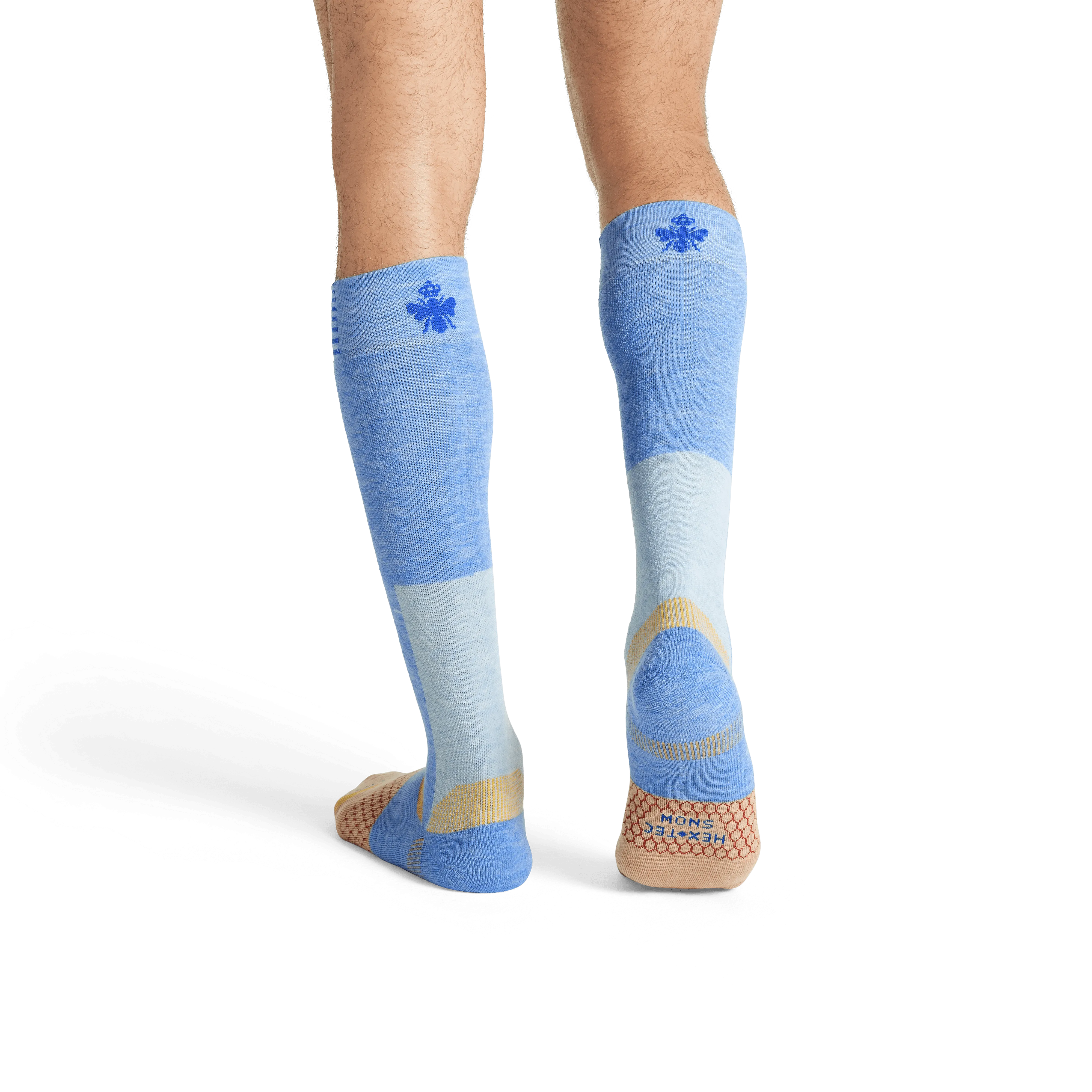 Men's Full-Cushion Merino Wool Blend Ski & Snowboard Socks