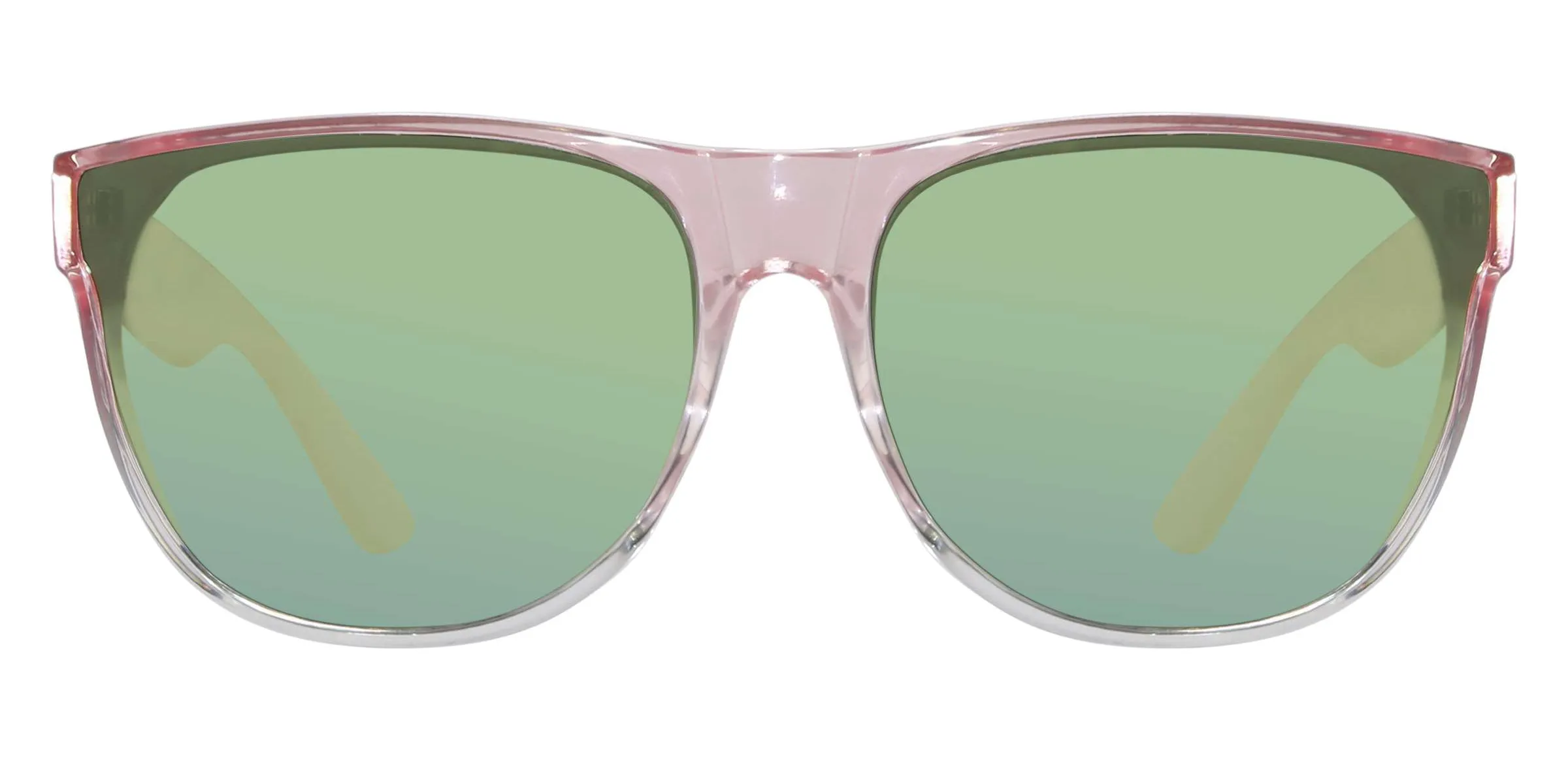 Mirrored Clear Pink Fashionable Sunglasses - Angel