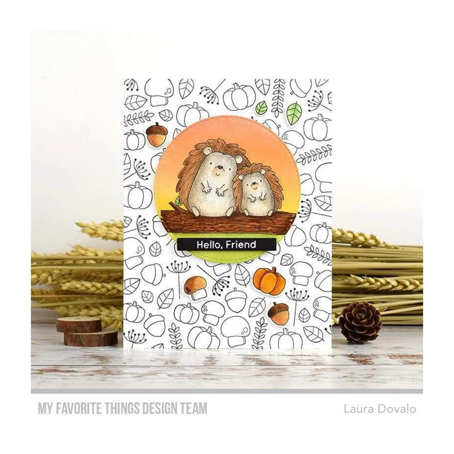 My Favorite Things Clear 4" x 8" Stamp Set - Happy Hedgehogs*