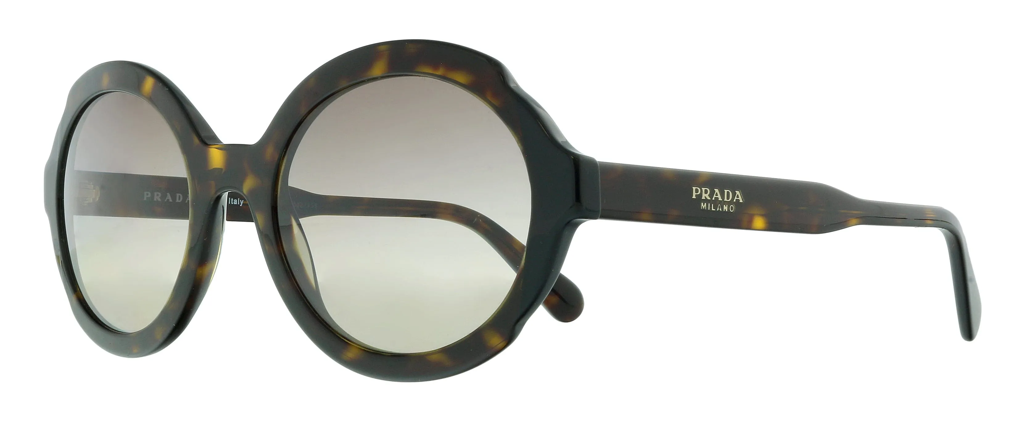 Prada 0PR 17US 3913D0 Heritage Havana  Round Sunglasses