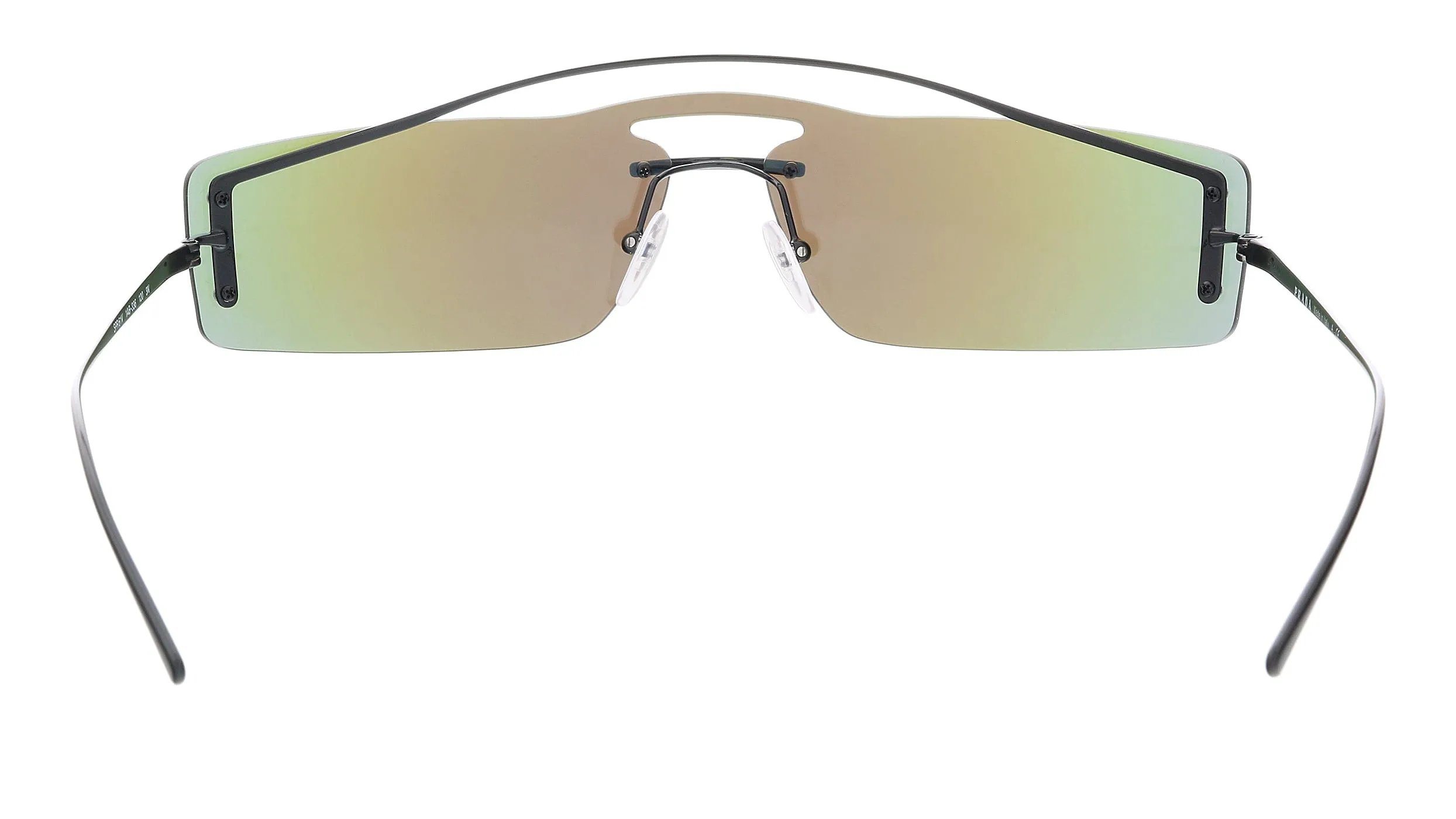 Prada PR61VS 1AB336  Black Rectangular Sunglasses