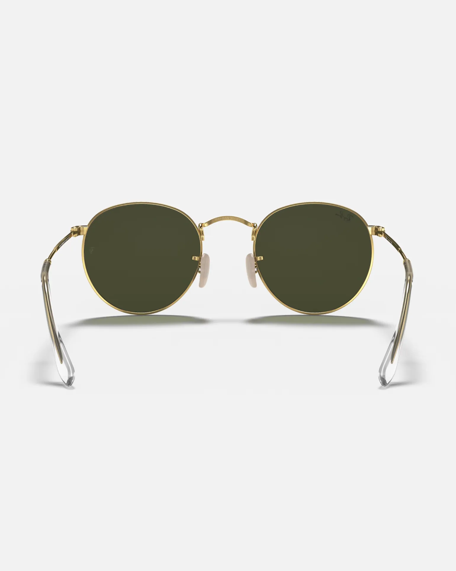 Round Metal Sunglasses in Black & Gold