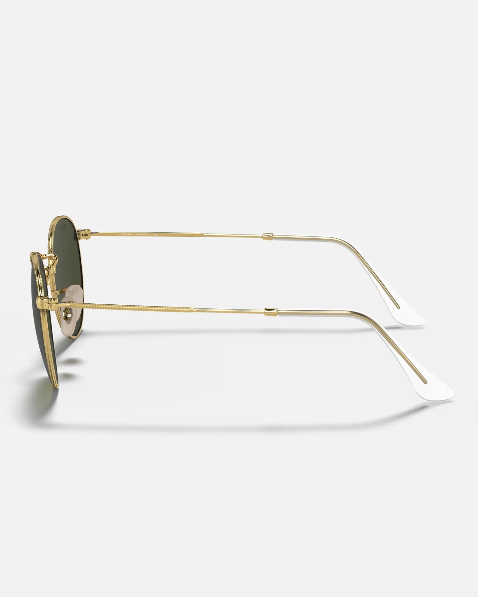 Round Metal Sunglasses in Black & Gold
