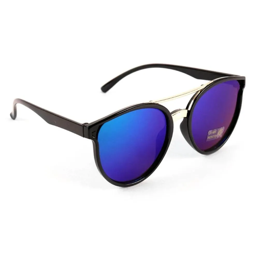 Round Mirrored Fashion Sunglasses