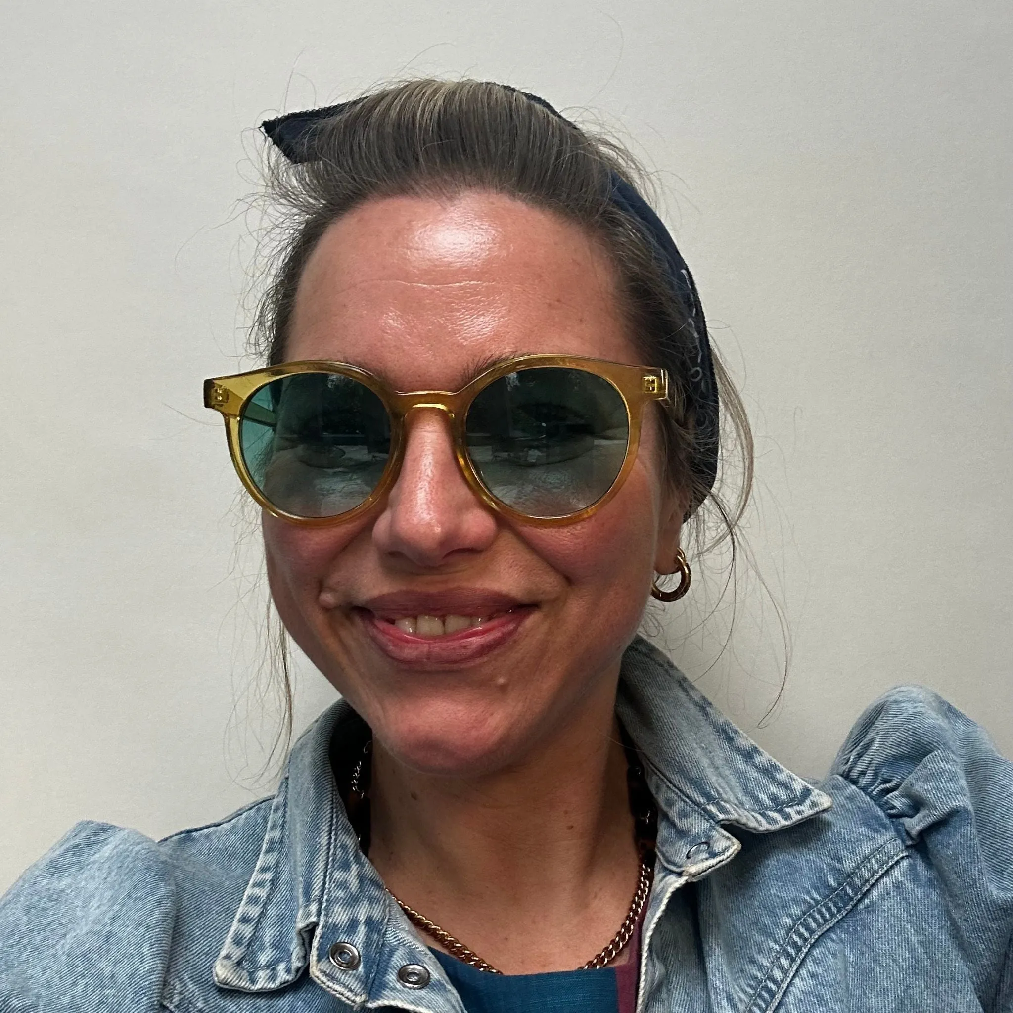 Round Retro Yellow Sunglasses