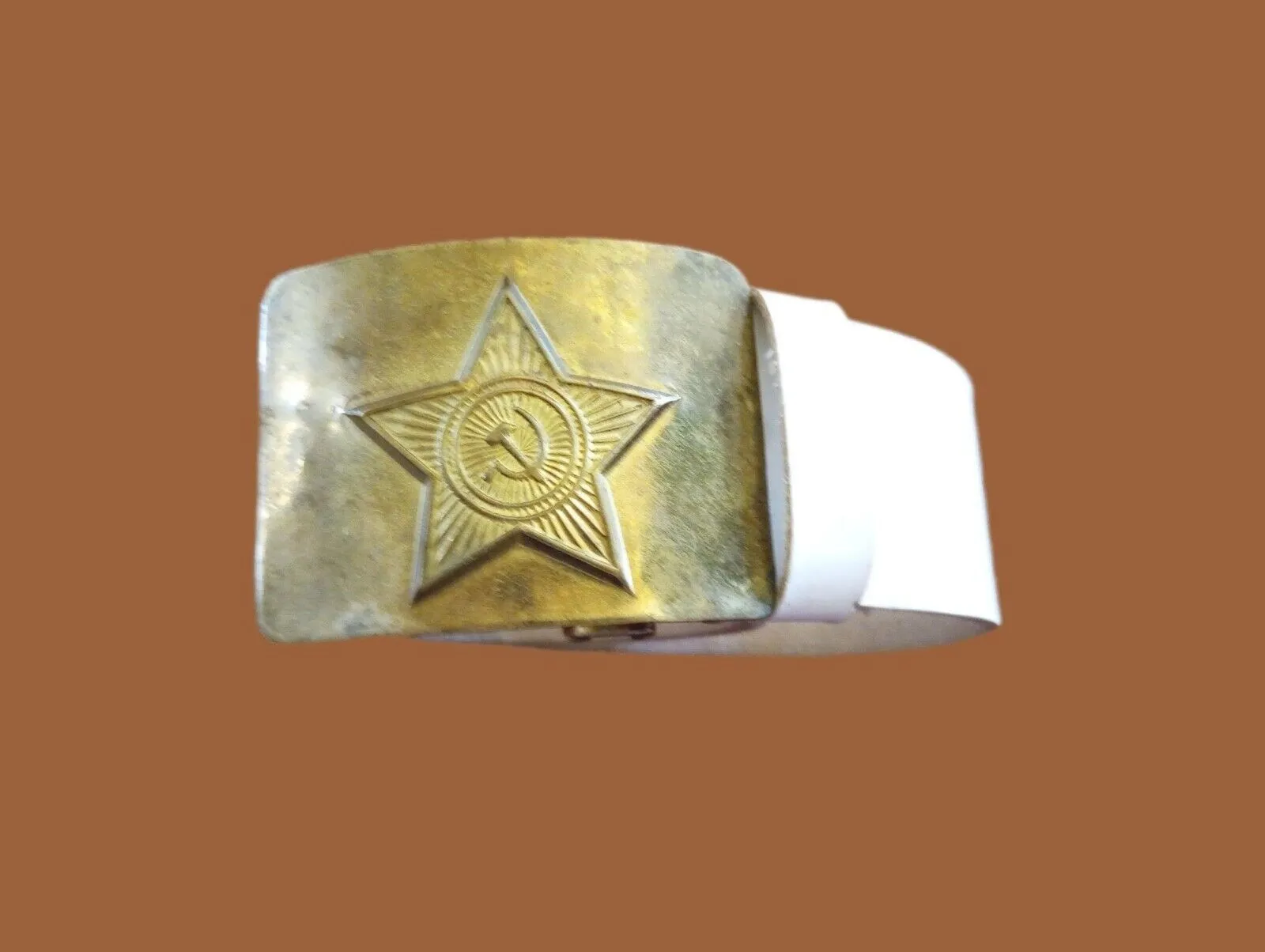 RUSSIAN ARMY BELT CEREMONIAL PARADE UNIFORM SOVIET USSR MILITARY GENUINE