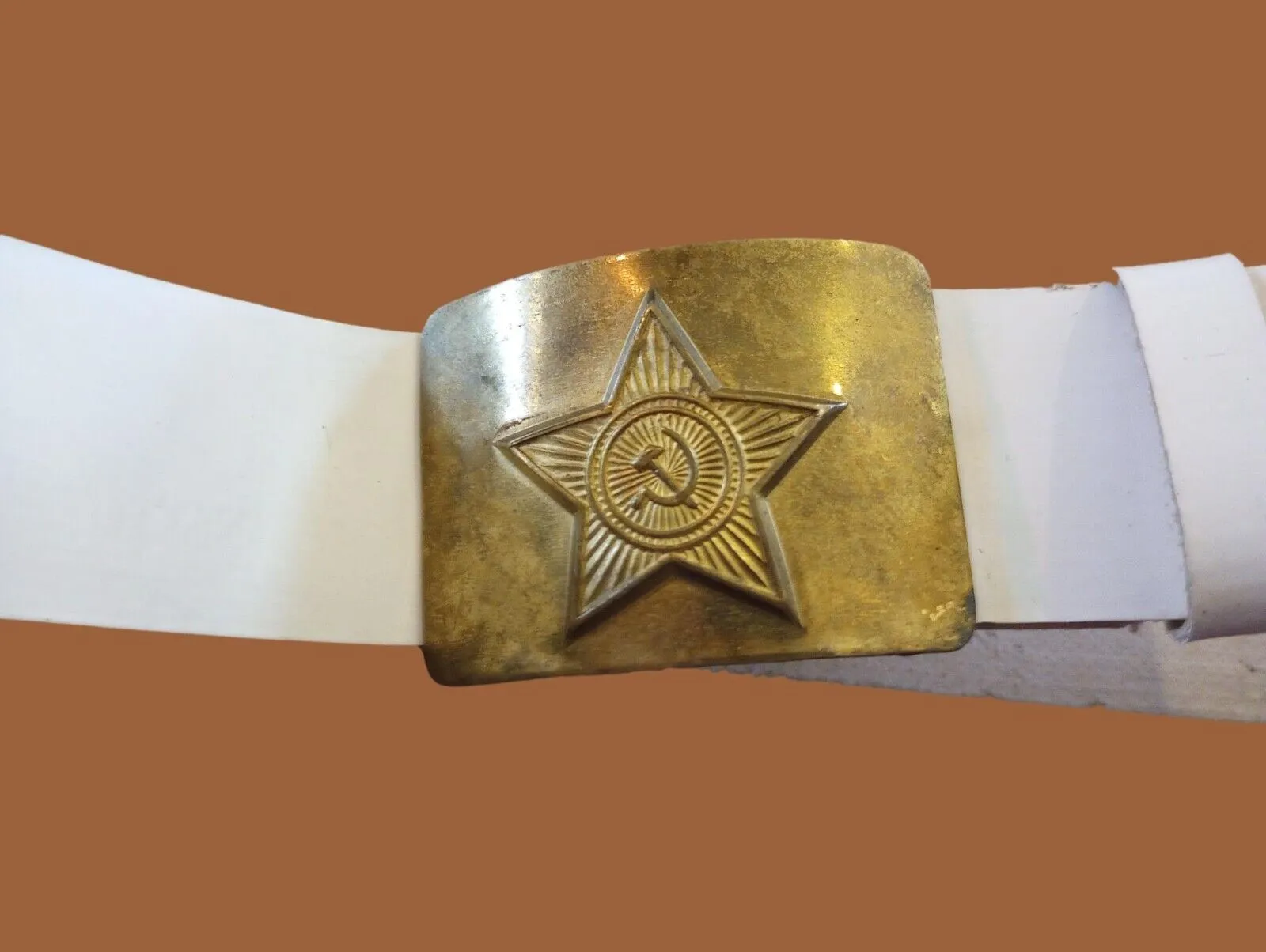 RUSSIAN ARMY BELT CEREMONIAL PARADE UNIFORM SOVIET USSR MILITARY GENUINE