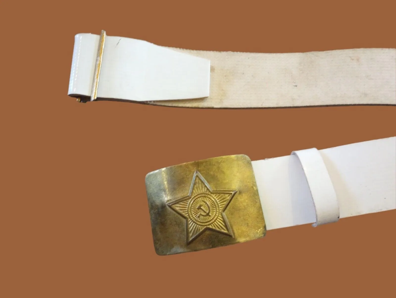 RUSSIAN ARMY BELT CEREMONIAL PARADE UNIFORM SOVIET USSR MILITARY GENUINE