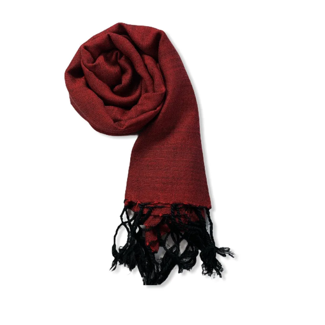 Small Solid Handwoven Scarf - Variegated