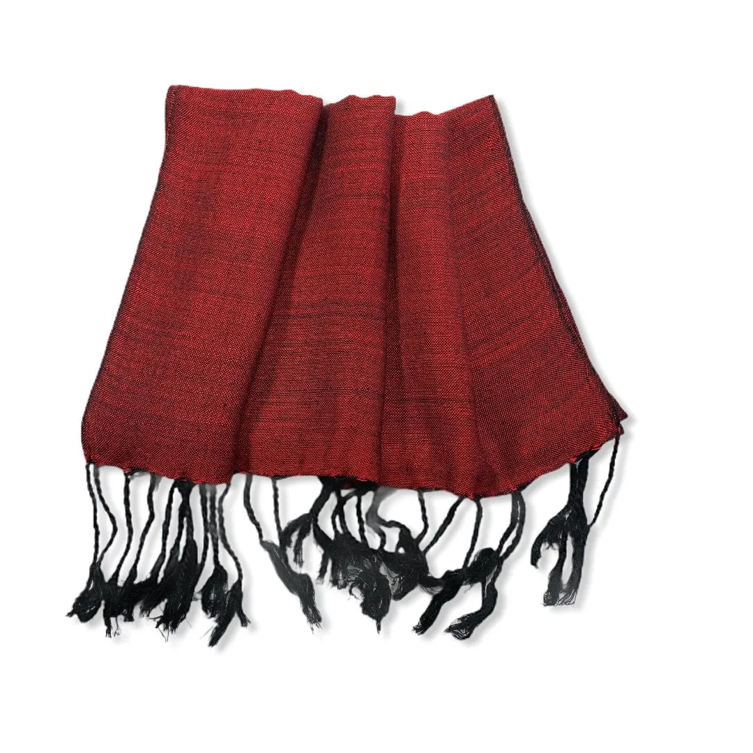 Small Solid Handwoven Scarf - Variegated
