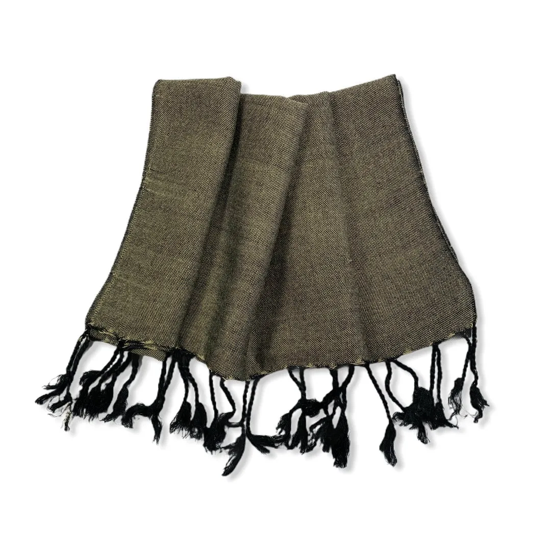 Small Solid Handwoven Scarf - Variegated
